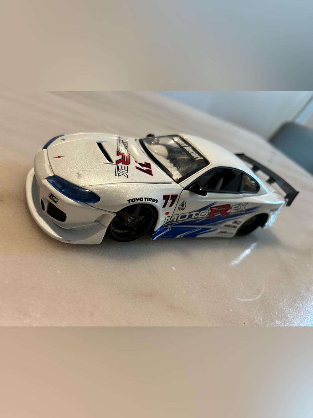Jada Toys Import Racer 2002 Nissan Silvia S15 1:24 Diecast White MotoRex Vintage